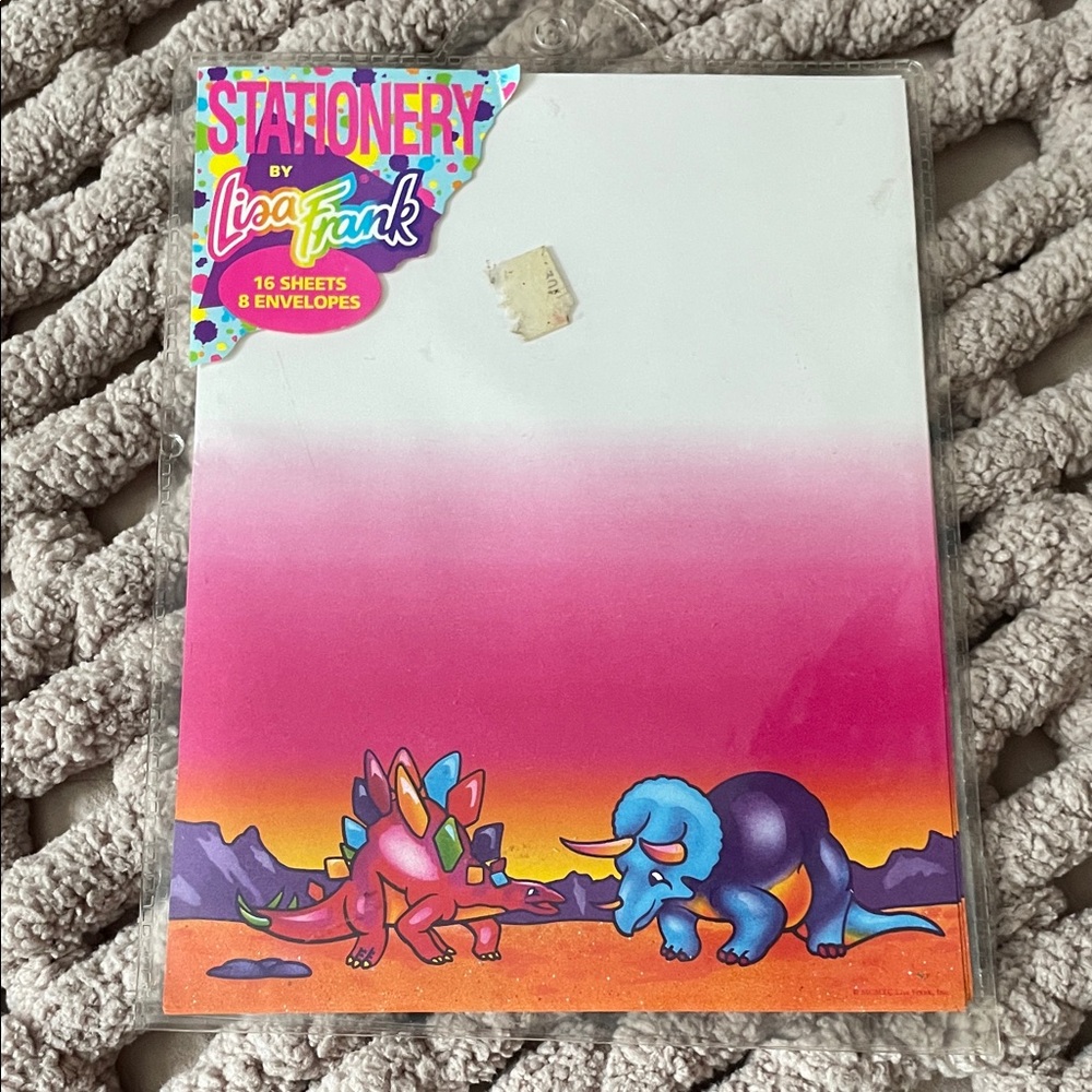 Vintage Lisa Frank Dinosaur Stationery